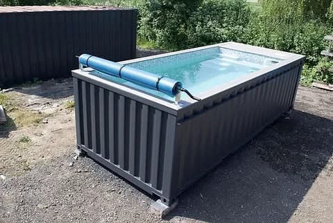 Piscina Contentor Premium 20 pés — Cinzento Antracite 3