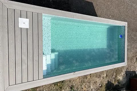 Piscina Contentor Premium 20 pés — Cinzento Antracite - Imagem 2